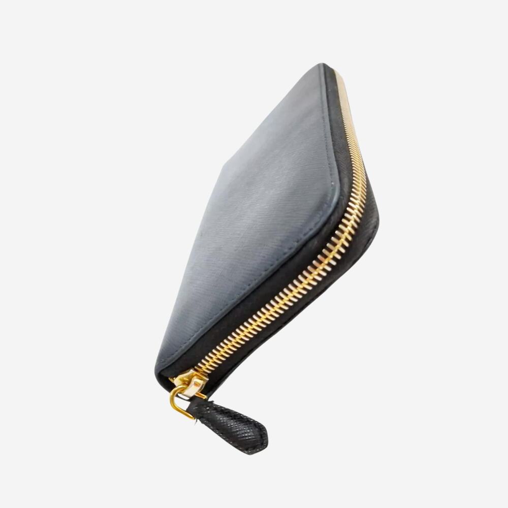 Prada Saffiano Long Wallet Black Leather - Picture 3 of 9